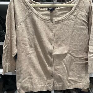 Vintage American Eagle Outfitters Light Tan Cardigan